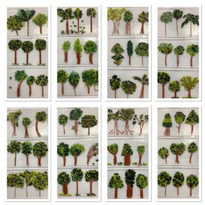 Three Trees Glass Art